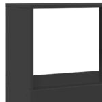 vidaXL Knižnica čierna 100x33x175 cm kompozitné drevo – Obrázok 7