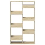 vidaXL Knižnica dub sonoma 100x33x175 cm kompozitné drevo – Obrázok 4