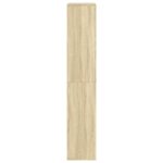 vidaXL Knižnica dub sonoma 100x33x175 cm kompozitné drevo – Obrázok 5