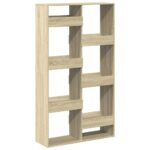 vidaXL Knižnica dub sonoma 100x33x175 cm kompozitné drevo – Obrázok 6