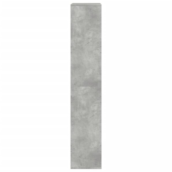 vidaXL Knižnica betónovosivá 100x33x175 cm kompozitné drevo – Obrázok 5