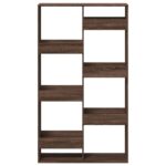 vidaXL Knižnica hnedý dub 100x33x175 cm kompozitné drevo – Obrázok 4