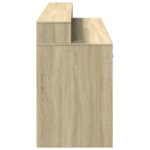 vidaXL Stôl s LED svetlami dub sonoma 160x55x91 cm kompozitné drevo – Obrázok 7