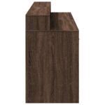 vidaXL Stôl s LED svetlami hnedý dub 160x55x91 cm kompozitné drevo – Obrázok 7