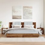 vidaXL Nočné stolíky 2 ks staré drevo 40x30x40 cm kompozitné drevo – Obrázok 3