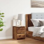 vidaXL Nočný stolík staré drevo 30x30x40 cm kompozitné drevo – Obrázok 2