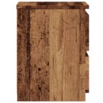 vidaXL Nočný stolík staré drevo 30x30x40 cm kompozitné drevo – Obrázok 5
