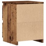 vidaXL Nočný stolík staré drevo 30x30x40 cm kompozitné drevo – Obrázok 6
