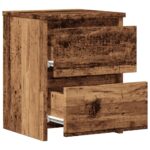 vidaXL Nočný stolík staré drevo 30x30x40 cm kompozitné drevo – Obrázok 7