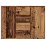 vidaXL Komoda staré drevo 88x30x64 cm kompozitné drevo – Obrázok 4