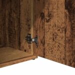 vidaXL Komoda, staré drevo 91x29,5x75 cm, kompozitné drevo – Obrázok 9