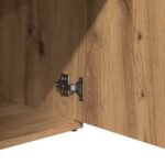 vidaXL Komoda dub artisan 91x29,5x75 cm kompozitné drevo – Obrázok 9