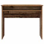 vidaXL Písací stôl, staré drevo 90x50x74 cm, kompozitné drevo – Obrázok 4