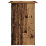 vidaXL Písací stôl, staré drevo 90x50x74 cm, kompozitné drevo – Obrázok 5