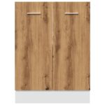 vidaXL Spodná skrinka “Lyon”, dub artisan 60x46x81,5 cm – Obrázok 5