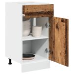 vidaXL Zásuvková skrinka staré drevo 40x46x81,5 cm kompozitné drevo