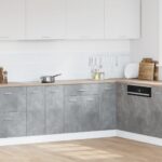 vidaXL Spodná skrinka+zásuvka, betónová 60x46x81,5cm, kompozitné drevo – Obrázok 3