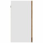 vidaXL Závesná sklenená skrinka “Lyon” dub artisan 40x31x60 cm drevo – Obrázok 6