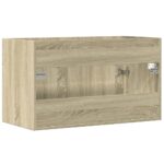 vidaXL Skrinka pod umývadlo, dub sonoma 80x38,5x46cm, kompozitné drevo – Obrázok 6