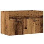 vidaXL Skrinka do kúpeľne staré drevo 80x38,5x46 cm kompozitné drevo – Obrázok 2