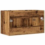 vidaXL Skrinka do kúpeľne staré drevo 80x38,5x46 cm kompozitné drevo – Obrázok 6