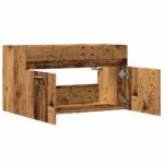 vidaXL Skrinka do kúpeľne staré drevo 80x38,5x46 cm kompozitné drevo – Obrázok 7