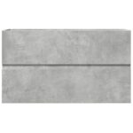 vidaXL Kúpeľňová závesná skrinka betónovosivá 80x38,5x45cm kompo.drevo – Obrázok 4