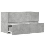 vidaXL Kúpeľňová závesná skrinka betónovosivá 80x38,5x45cm kompo.drevo – Obrázok 7