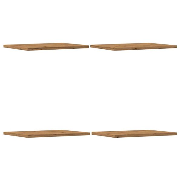 vidaXL Prídavné police 4 ks, dub artisan 40x30x1,5 cm, drevotrieska – Obrázok 2