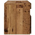 vidaXL TV skrinka s LED staré drevo 90x35x40 cm kompozitné drevo – Obrázok 8