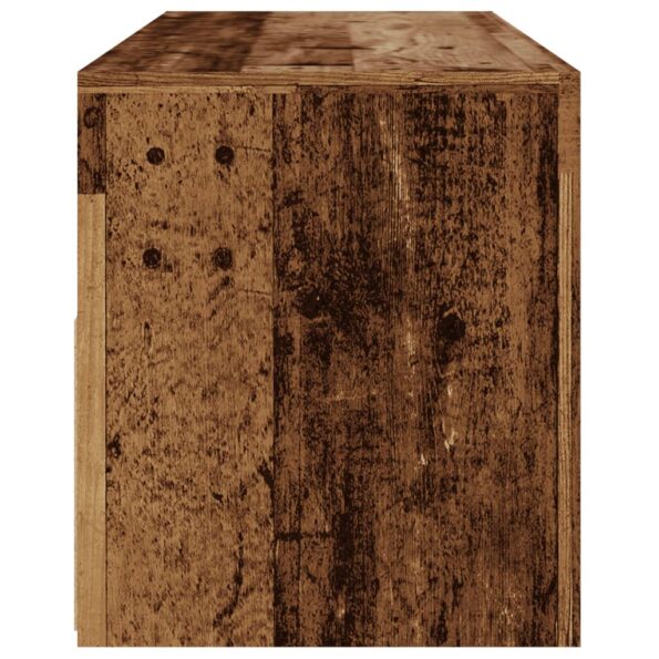 vidaXL TV skrinka s LED staré drevo 120x35x40 cm kompozitné drevo – Obrázok 8