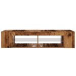 vidaXL TV skrinka s LED staré drevo 135x39x30 cm kompozitné drevo – Obrázok 7
