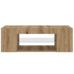 vidaXL TV skrinka s LED dub artisan 90x39x30 cm kompozitné drevo – Obrázok 7