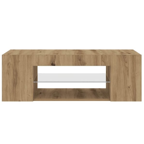 VXL8721158437839_g_en_hd_5.jpg vidaXL TV skrinka s LED dub artisan 90x39x30 cm kompozitné drevo – Obrázok 7