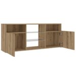 vidaXL TV skrinka s LED dub artisan 120x30x50 cm kompozitné drevo – Obrázok 10