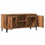 vidaXL TV skrinka lesklá staré drevo 102x35x50 cm spracované drevo – Obrázok 7