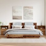 vidaXL Nočné stolíky 2 ks staré drevo 50x32x60 cm kompozitné drevo – Obrázok 3