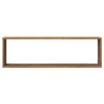 vidaXL Nástenné poličky v tvare kocky 100x15x30 cm kompozitné drevo – Obrázok 5