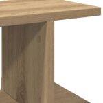 vidaXL Nástenné police 2 ks, dub artisan 105x18x20cm, kompozitné drevo – Obrázok 8