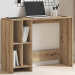 vidaXL Stôl dub artisan 102,5x35x75 kompozitné drevo