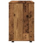 vidaXL Skrinka na kolieskach staré drevo 46x36x59 cm kompozitné drevo – Obrázok 6