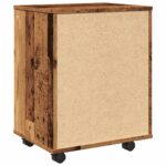 vidaXL Skrinka na kolieskach staré drevo 46x36x59 cm kompozitné drevo – Obrázok 7
