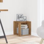 vidaXL Príručný stolík dub artisan 33x33x34 cm kompozitné drevo – Obrázok 3