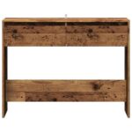 vidaXL Konzolový stolík staré drevo 100x35x76,5 cm kompozitné drevo – Obrázok 4
