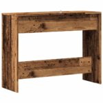 vidaXL Konzolový stolík staré drevo 100x35x76,5 cm kompozitné drevo – Obrázok 6