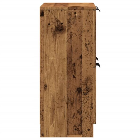 vidaXL Komoda staré drevo 60x30x70 cm kompozitné drevo – Obrázok 5