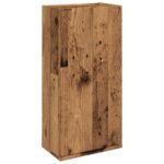 vidaXL Nástenná kúpeľňová skrinka staré drevo 32x20x67 cm – Obrázok 2