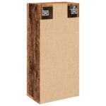 vidaXL Nástenná kúpeľňová skrinka staré drevo 32x20x67 cm – Obrázok 6