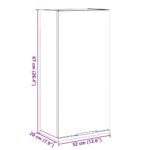 vidaXL Nástenná kúpeľňová skrinka staré drevo 32x20x67 cm – Obrázok 11