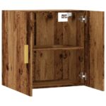 vidaXL Nástenná skrinka staré drevo 60x31x60 cm kompozitné drevo – Obrázok 5
